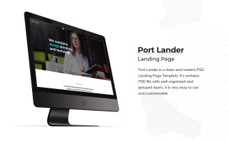 Portfolio Landing Page PSD Template