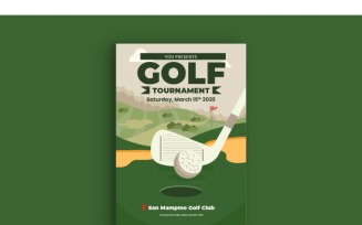 Poster Golf - Vector Image