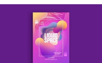 Poster Liquid Space - Corporate Identity Template