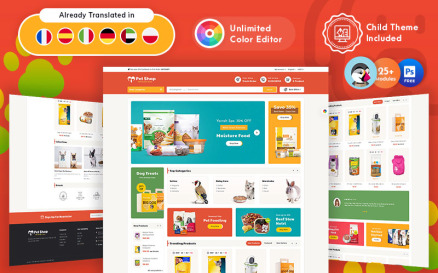 Pet Food Shop Responsive PrestaShop Theme