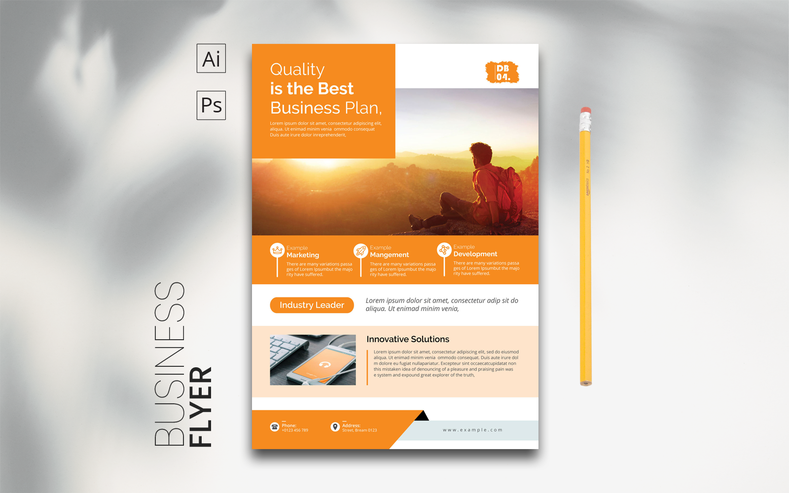 Template #159361 Flyer Business Webdesign Template - Logo template Preview