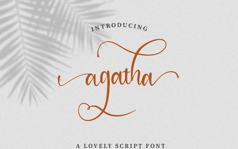 Agatha Cursive Font