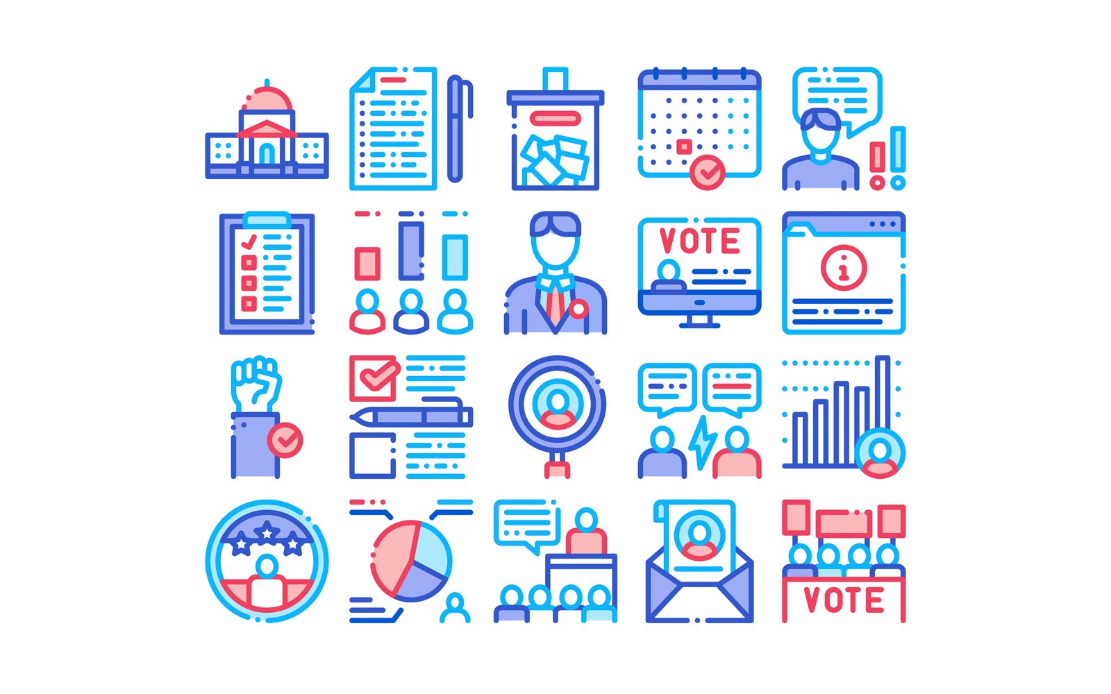 Kit Graphique #159506 Voting Election Divers Modles Web - Logo template Preview
