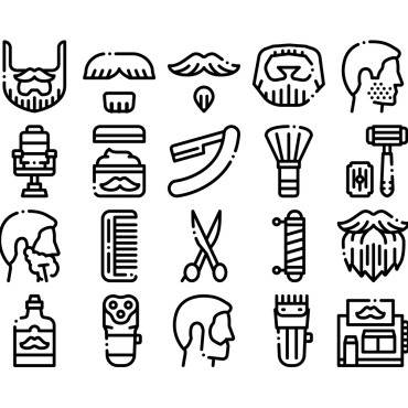 Mustache Collection Icon Sets 159545