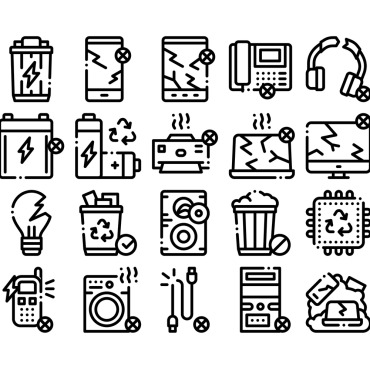 Waste Tools Icon Sets 159568
