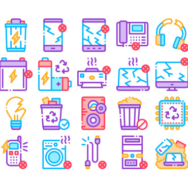 Waste Tools Icon Sets 159579
