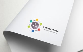 Connect Cube Logo Template