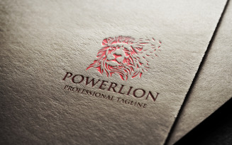 Power Lion Logo Template