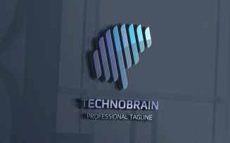 Techno Brain Logo Template