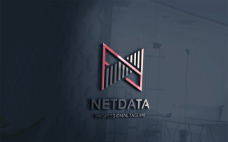 Data Letter N Logo Template