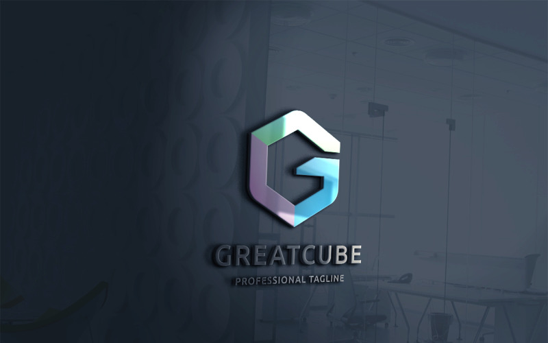 Great Cube Letter Logo Template