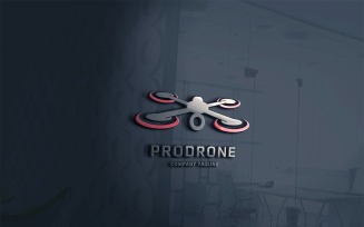 Professional Drone Logo Template Vector
