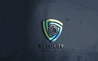 Security Shield Letter Logo Template
