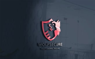 Wolf Secure Logo Template