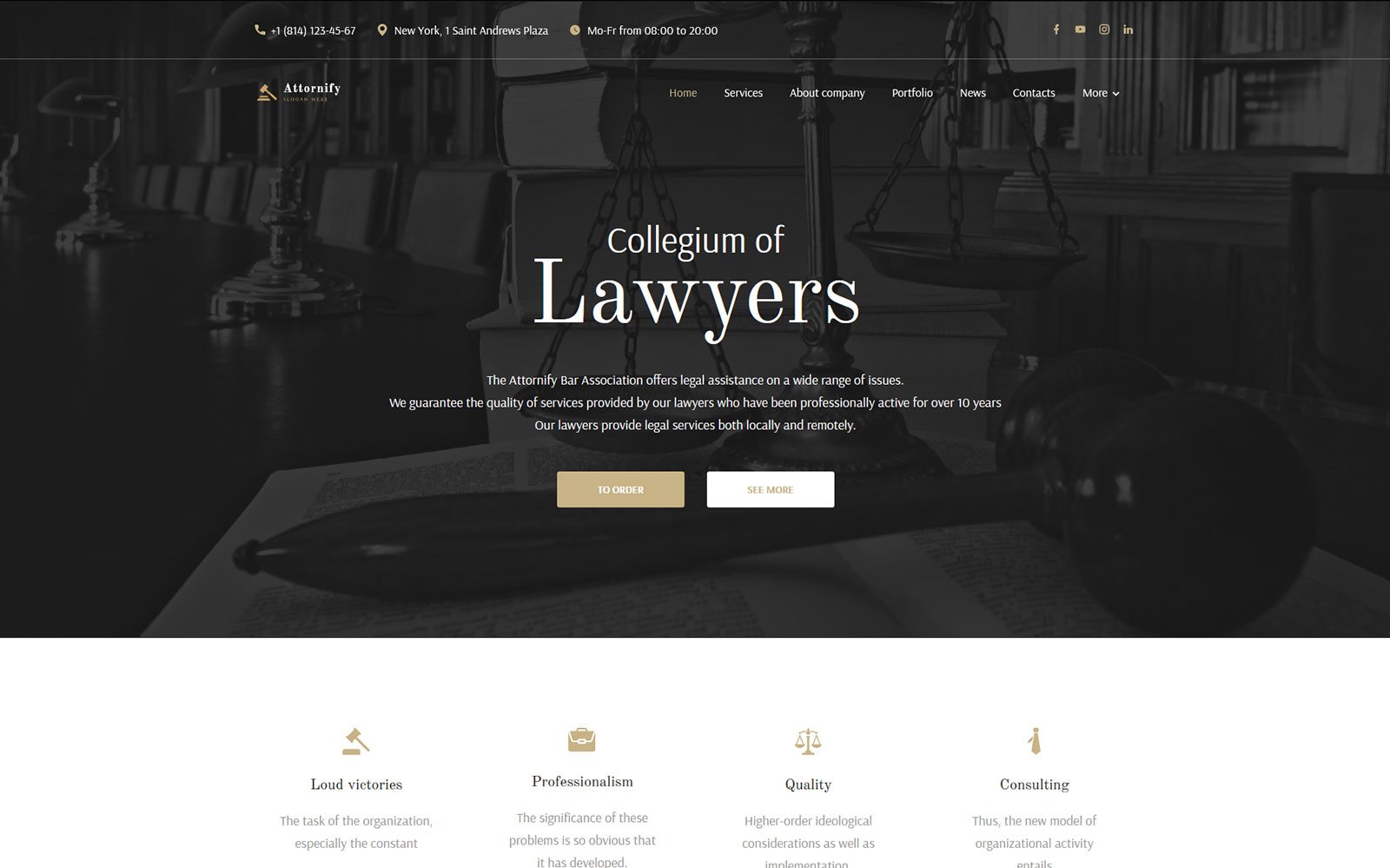 Template #159988 Defense Notary Webdesign Template - Logo template Preview
