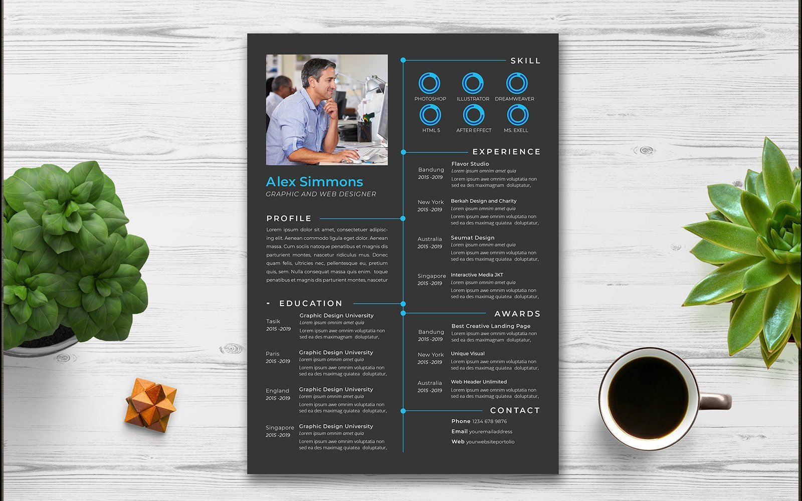 Template #159996 Job Cv Webdesign Template - Logo template Preview