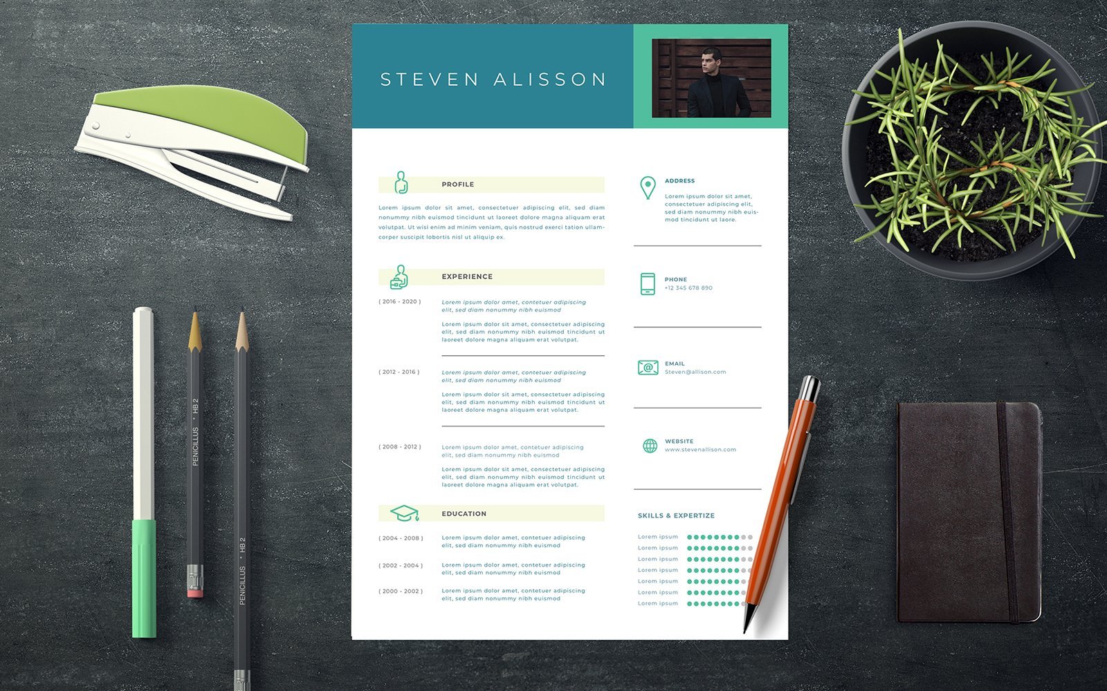 Kit Graphique #159997 Resume Template Divers Modles Web - Logo template Preview