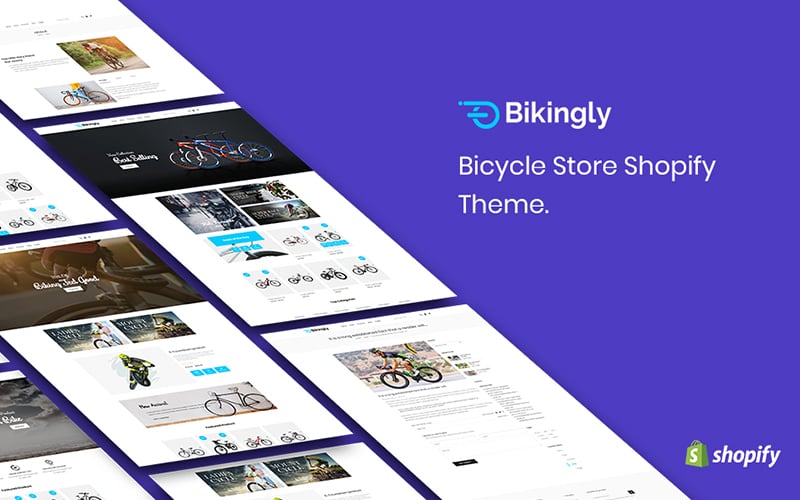 "Bikingly - Bicycle Store" thème Shopify adaptatif #159987