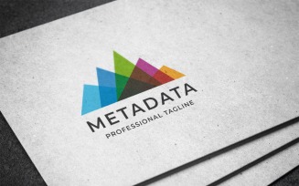 Meta Data Letter Logo Template