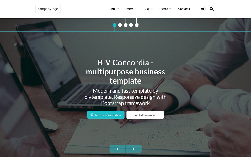 Responsive BIV Concordia - multipurpose business HTML Web Sitesi #159991