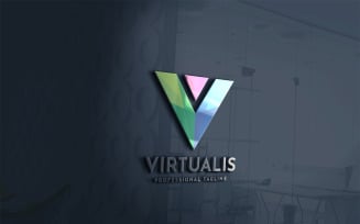 Virtualis Letter Logo Template