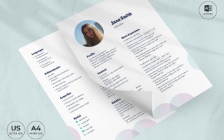 Laundry Worker CV Resume Template