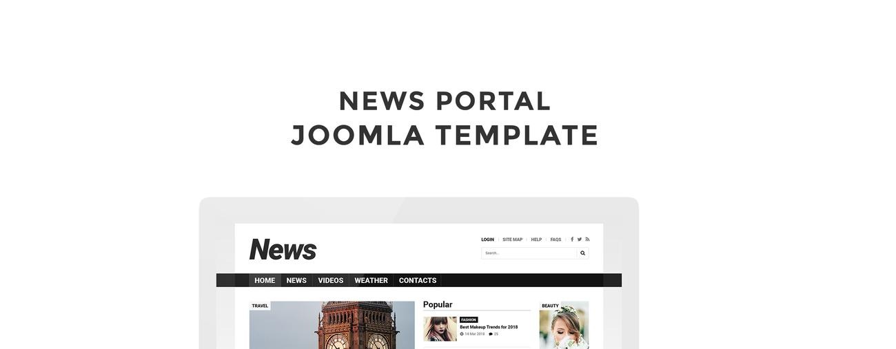 News Portal Responsive Joomla Template - TemplateMonster
