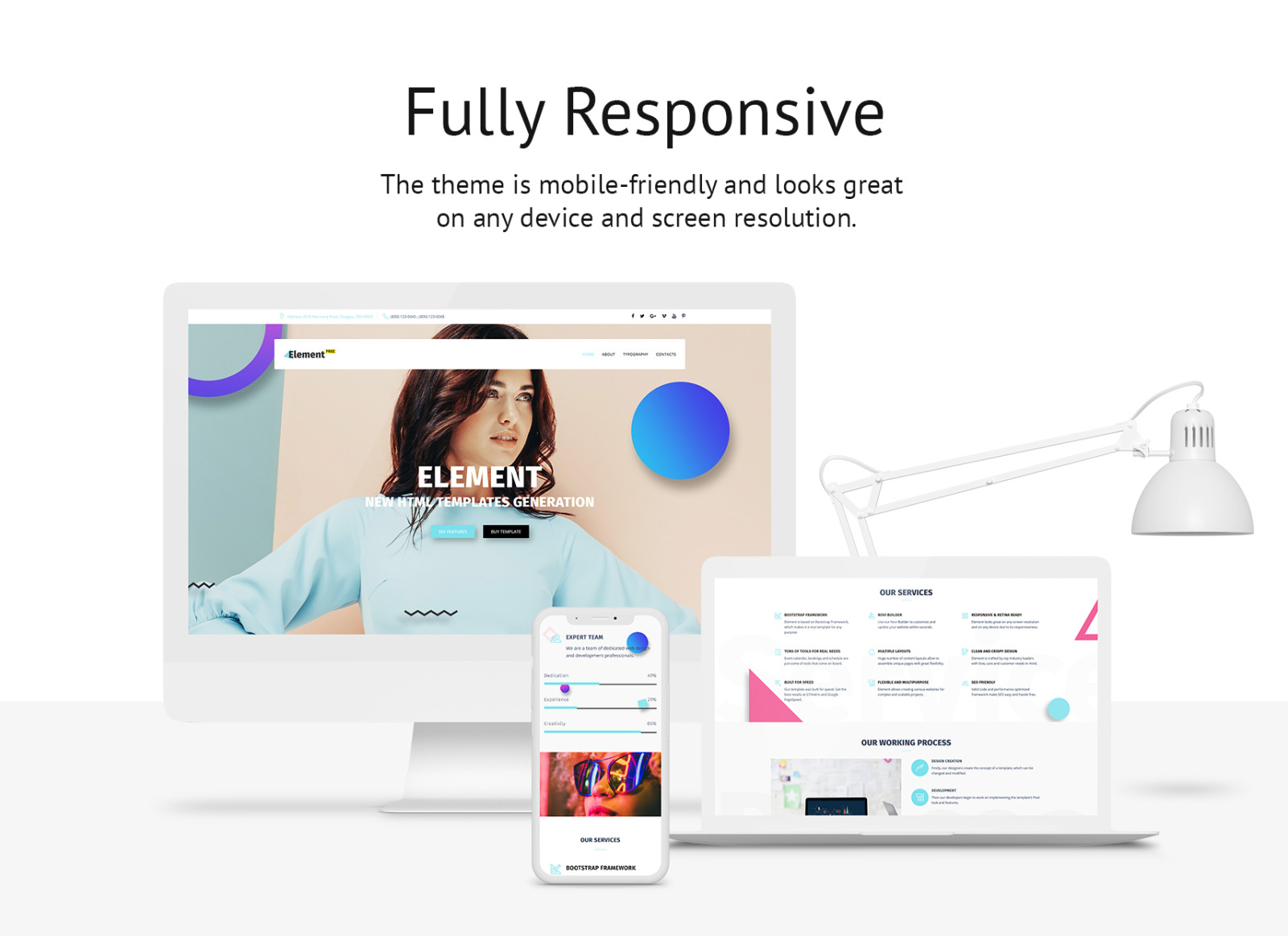 Free Responsive Design Agency Template Website Template