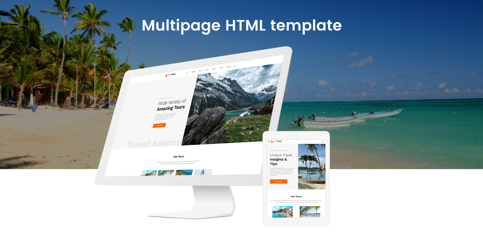 Hot Deals Travel Agency Clean Multipage HTML Website Template