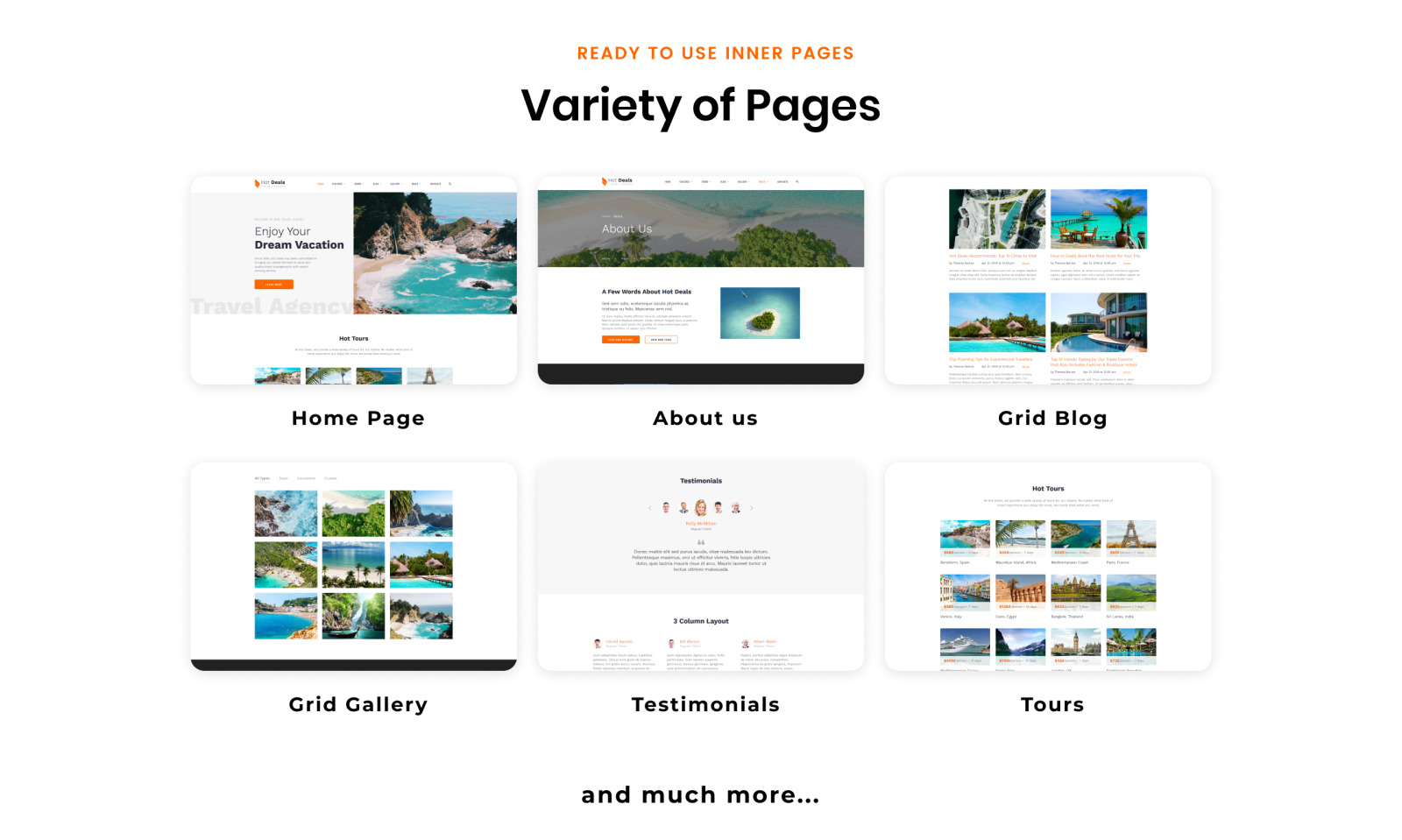 Hot Deals Travel Agency Clean Multipage HTML Website Template