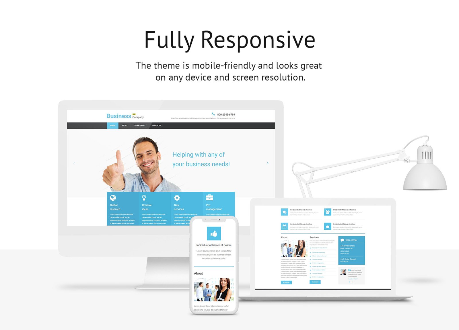 Free Business Responsive Website Template - TemplateMonster