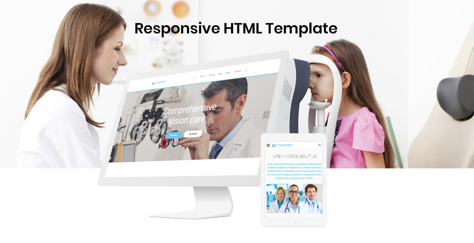 Optometrist - Medical Clinic Responsive Clean HTML Website Template