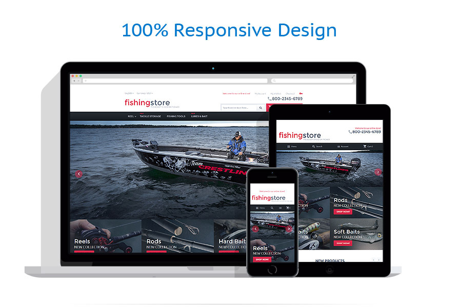 Fishing Store Magento Theme 55708 TemplateMonster