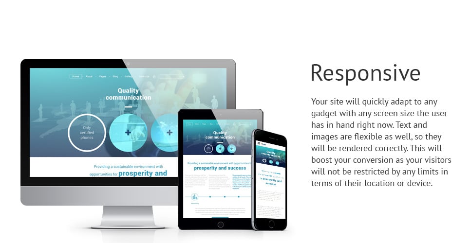 Quality Communication Joomla Template - TemplateMonster