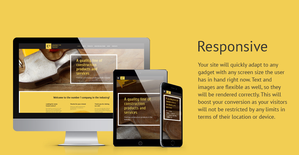 Construction Materials Company site Template