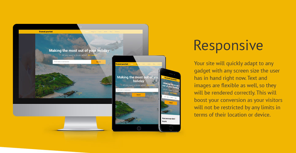 Travel Responsive Website Template #57801 - TemplateMonster