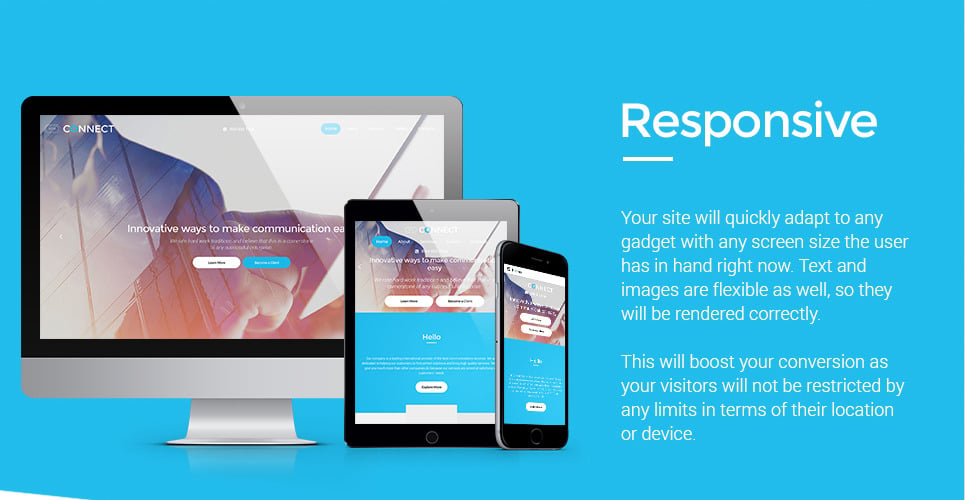 Connect Website Template #57837 - TemplateMonster