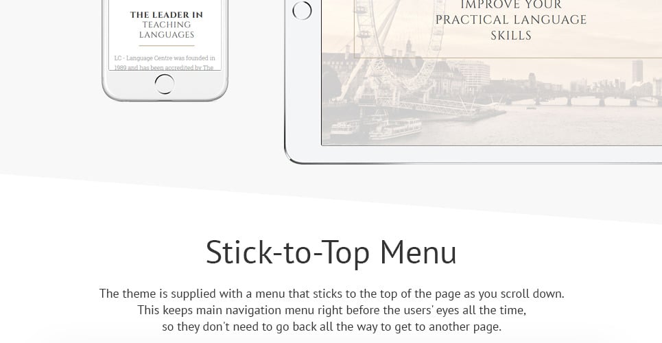 Language School Responsive Website Template - TemplateMonster