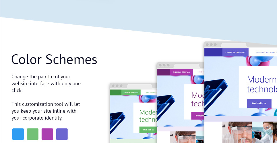 Science Lab Responsive Landing Page Template