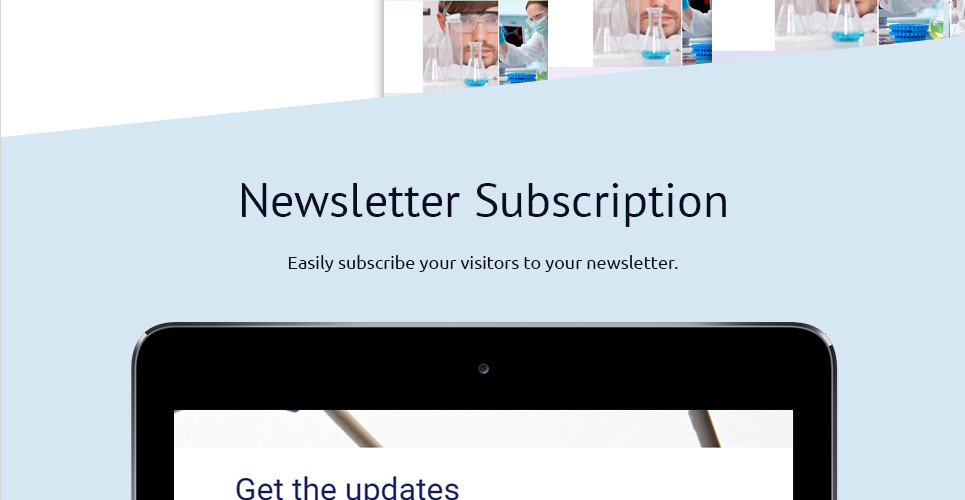 Science Lab Responsive Landing Page Template