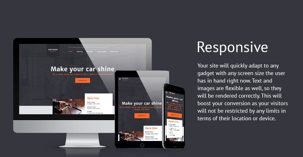 CarWash Website Template #58179 - TemplateMonster