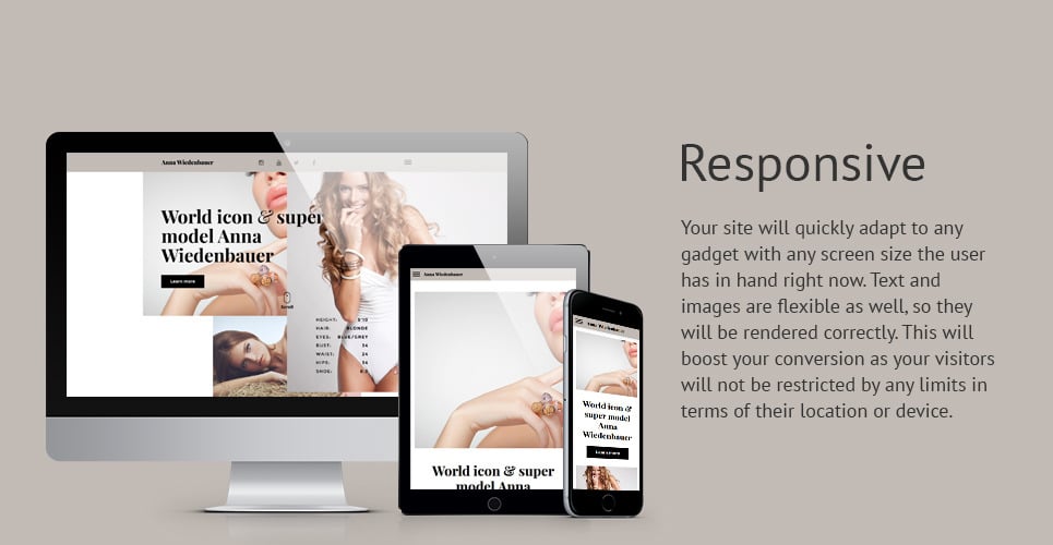 Model Portfolio Website Template #58195 TemplateMonster Model Portfolio Website Template #58195 TemplateMonster