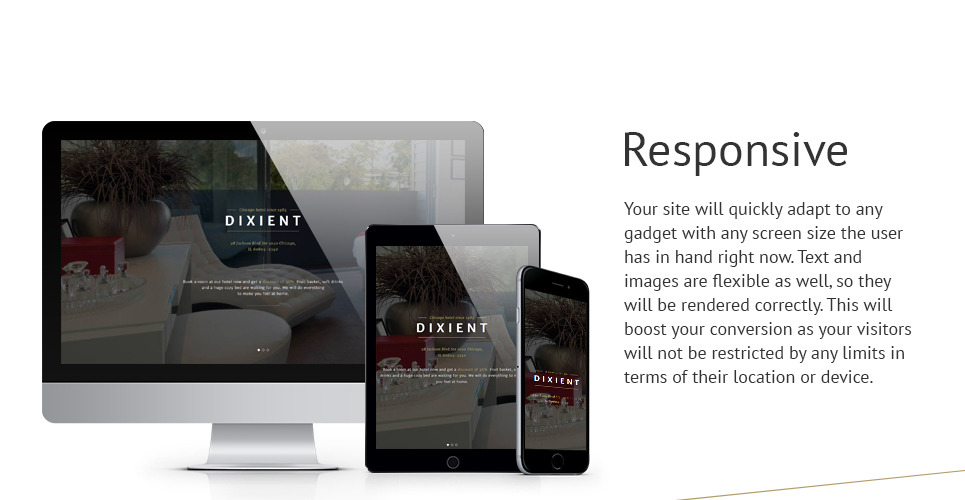 Hotels Responsive Landing Page Template - TemplateMonster