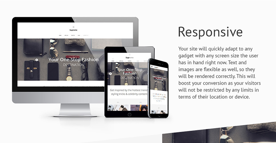 Supreme Website Template #58721 - TemplateMonster