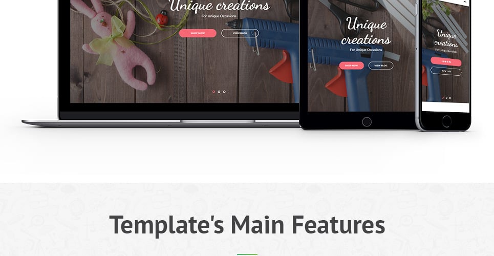 Intense Handmade Website Template #58883 - TemplateMonster