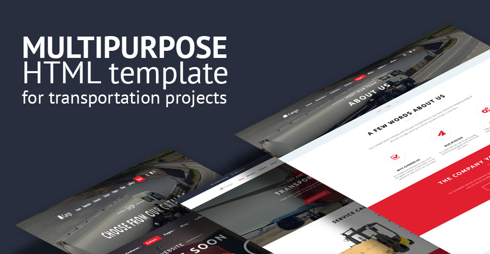 Cargo Multipurpose Transportation Website Template