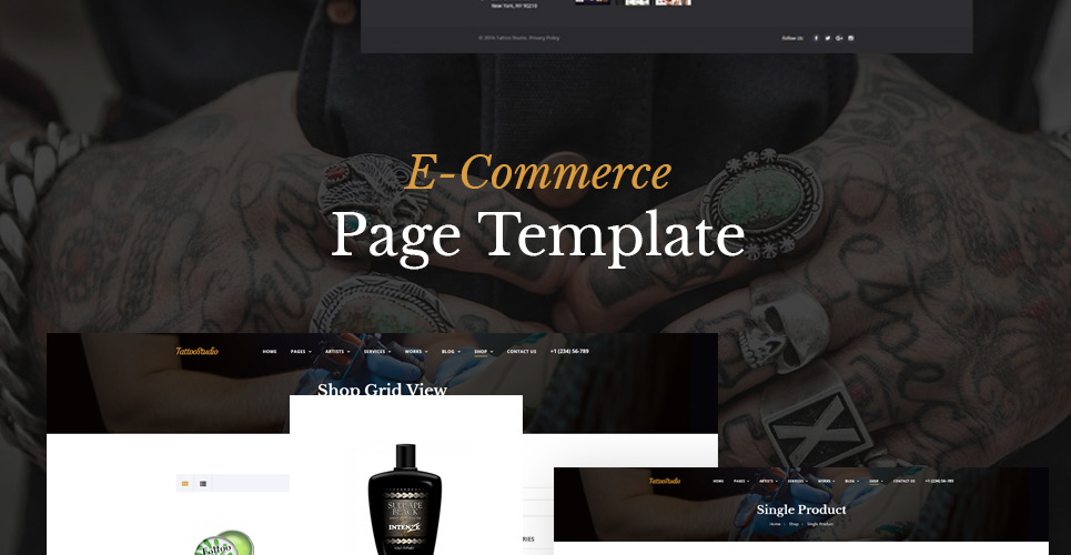 Tattoo Salon Beauty Responsive HTML Website Template