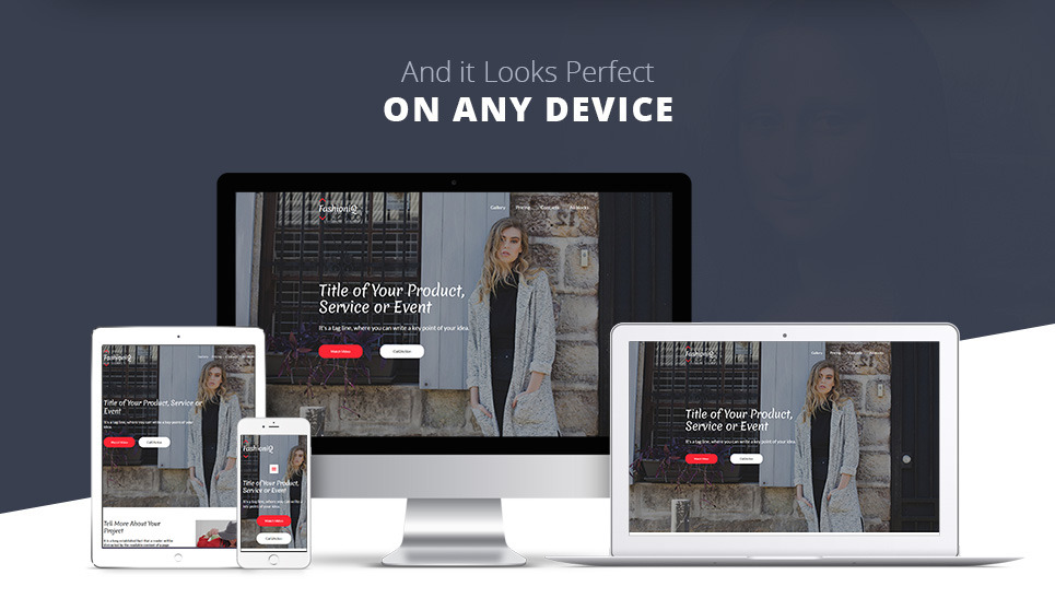 Fashion Store Landing Page Template #59247 - TemplateMonster