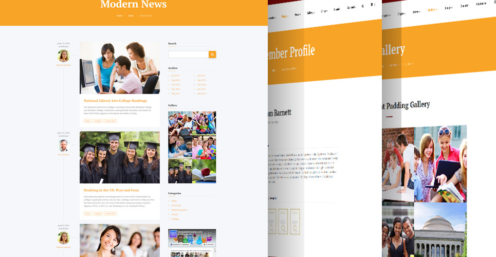 Education Responsive Website Template - TemplateMonster
