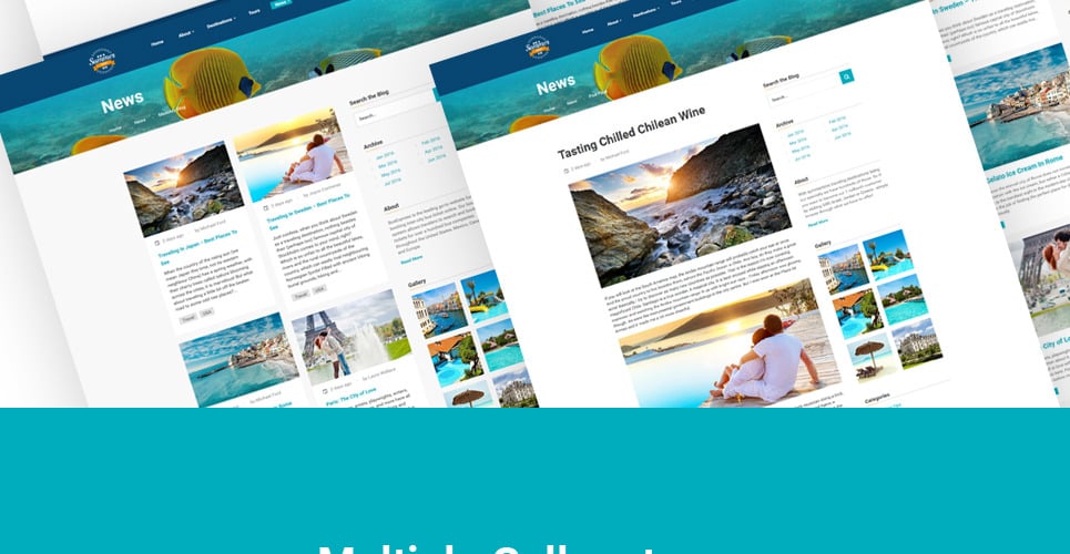 Summer Trip Website Template 61186 TemplateMonster